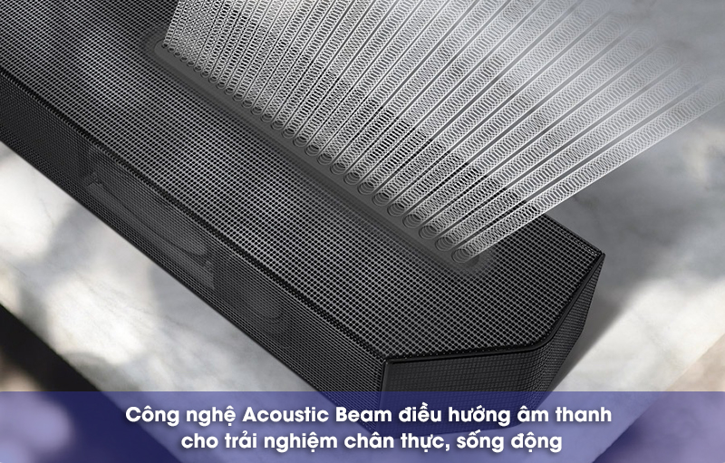 công nghệ acoustic beam trên soundbar samsung q630b