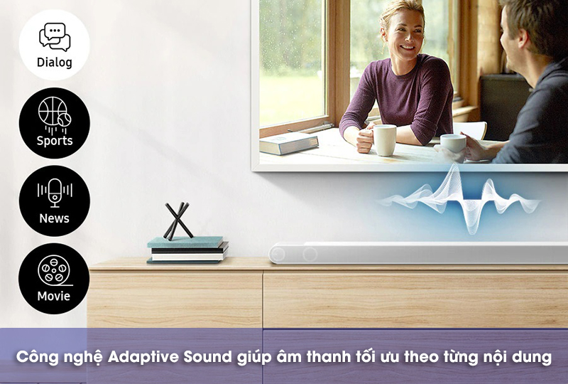 công nghệ adaptive sound trên loa hw-s811d