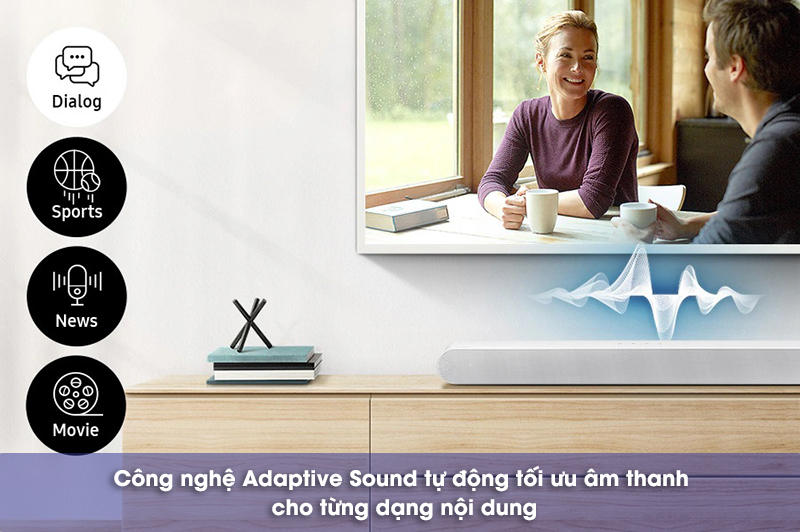 công nghệ adaptive sound trên loa s61b