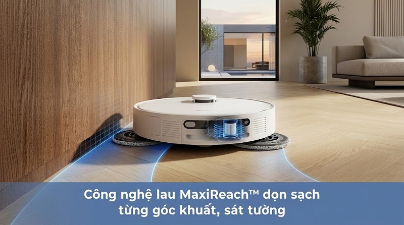 công nghệ lau sát mép của robot mova e40 ultra