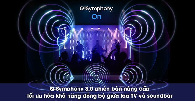 q symphony đồng bộ âm thanh với tv