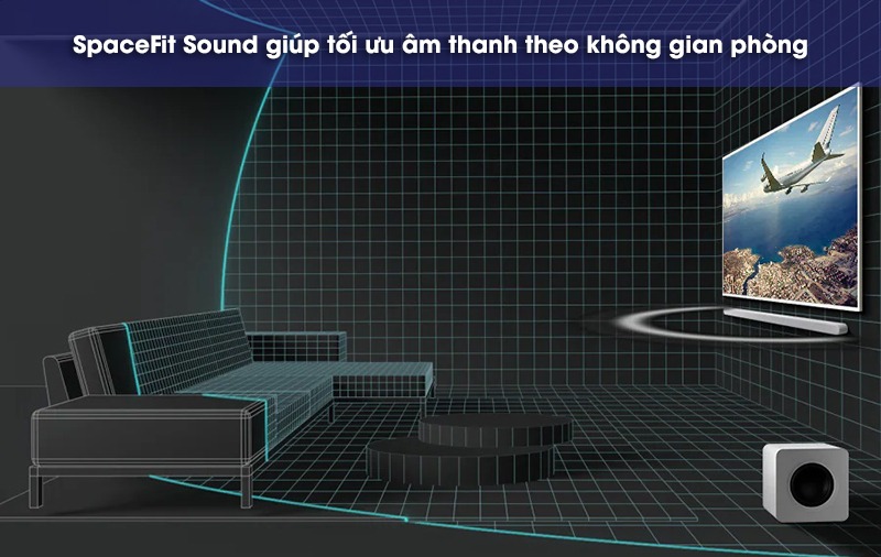 công nghệ spacefit sound trên loa hw-s811d