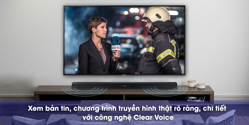 công nghệ tăng cường giọng nói khi xem bản tin