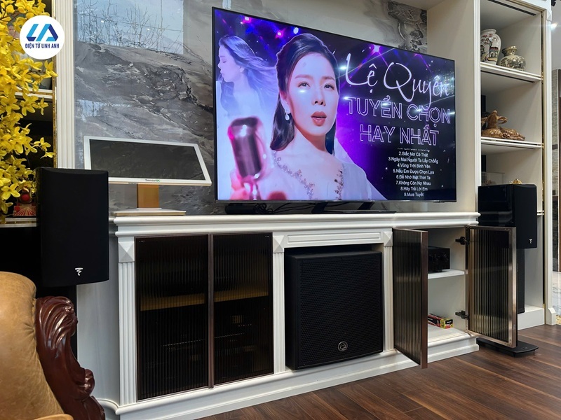 công trình focal aria evo x no1 và yamaha r-n800a