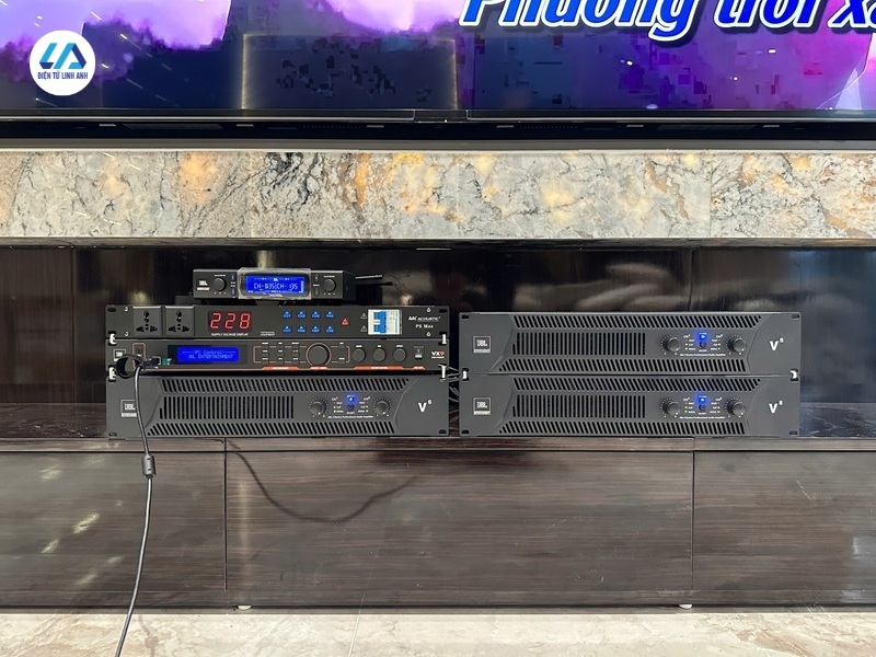công trình karaoke jbl và mk p9 max tại hải phòng