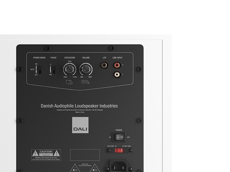 Loa Dali SUB E-12 F kết nối