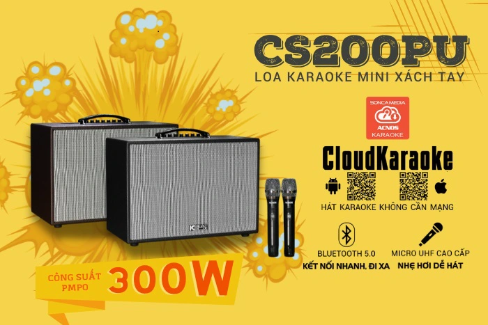 Đánh giá chi tiết loa karaoke di động ACNOS CS200