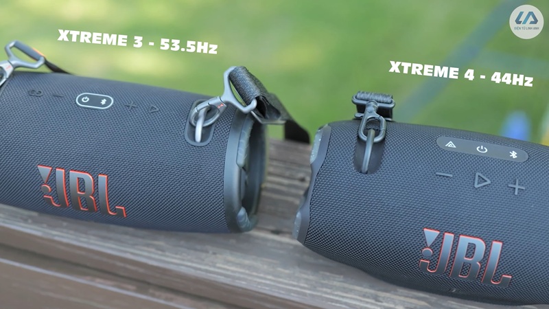 đánh giá jbl xtreme 4 và so sánh jbl xtreme 3 dải tần số
