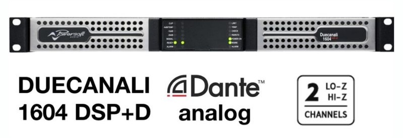 đẩy công suất powersoft duecanali 1604 dsp+d hiệu suất