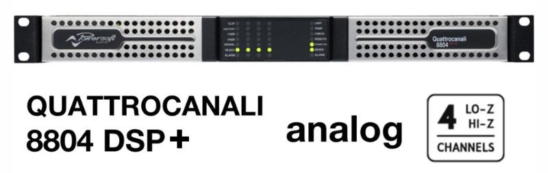 đẩy công suất powersoft quattrocanali 8804 dsp+ công suất