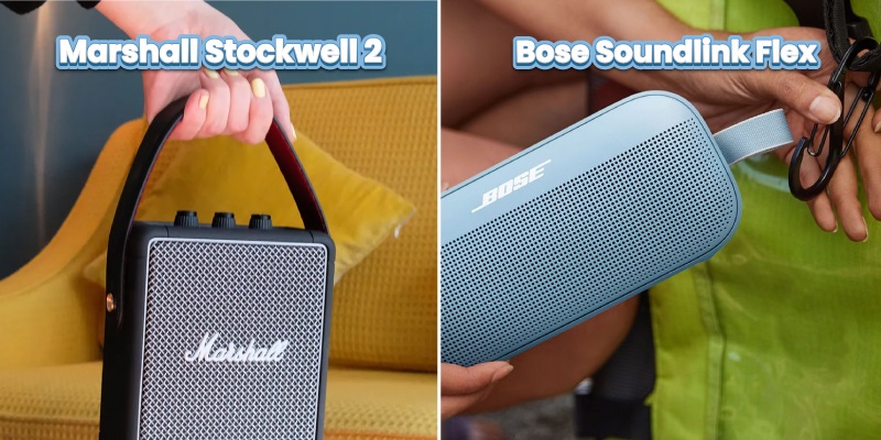 quai xách của Bose Soundlink Flex vs Marshall Stockwell 2