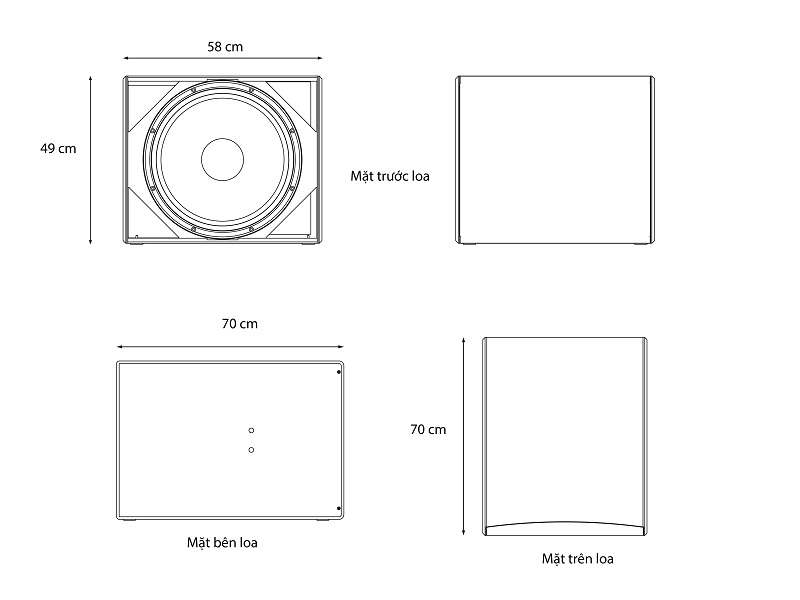 Loa d&b Audiotechnik 18S mô phỏng chi tiết