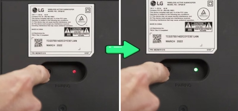 đèn nháy loa sub kết nối với loa thanh