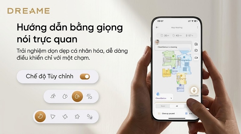 điều khiển dreame x60 ultra qua app