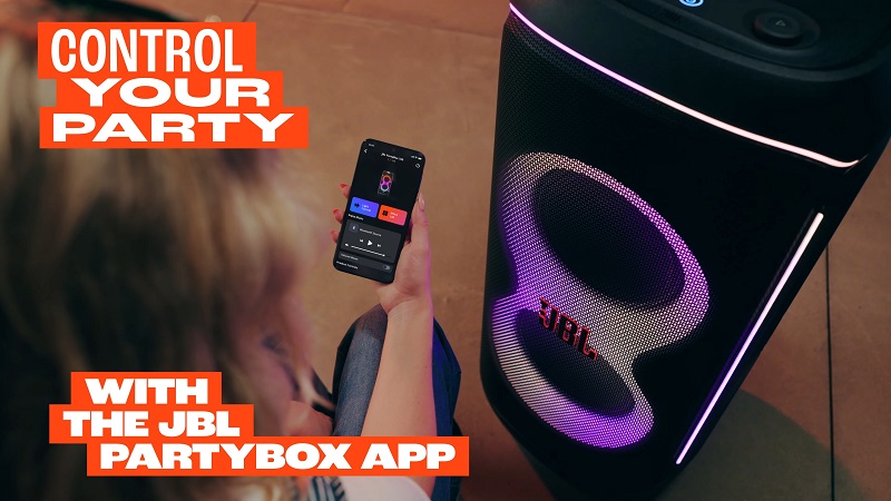 điều khiển loa partybox 720 qua app
