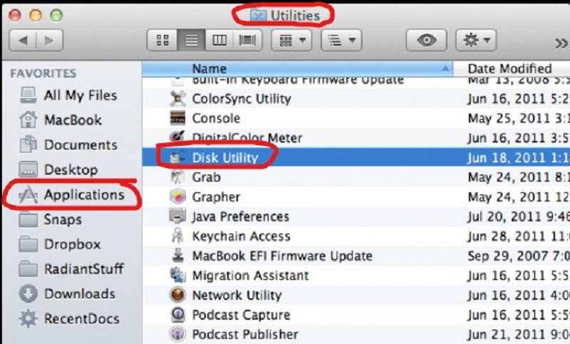 định dạng lại ổ usb trên máy mac