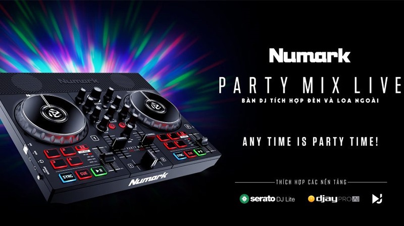 Bàn DJ Numark PartyMix Live chính hãng
