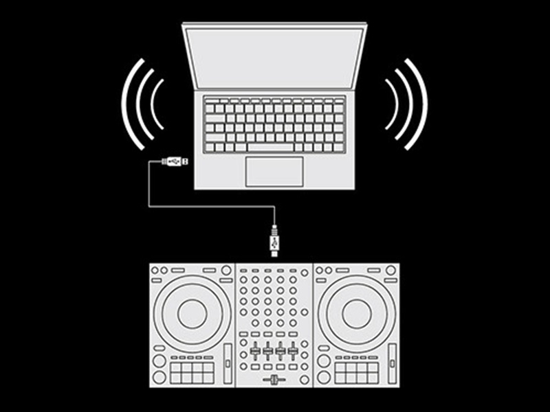 Bàn DJ Pioneer DDJ-400-S kết nối ấn tượng