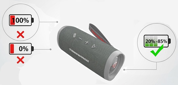 không để pin sạc quá no đầy hoặc quá đói cạn