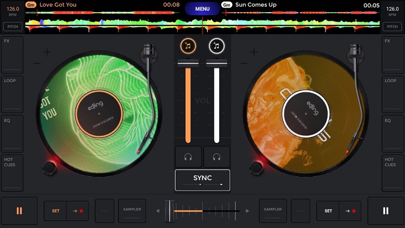 ứng dụng dj trên điện thoại Edjing Mix 