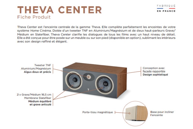 Loa Focal Theva Center chất âm