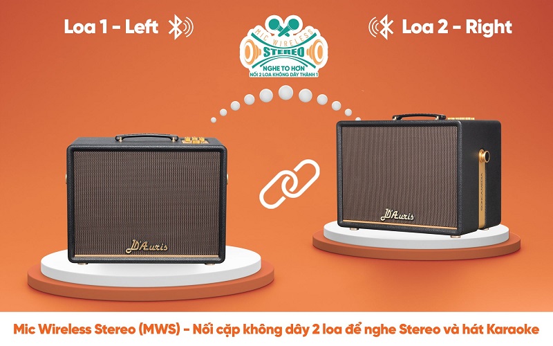 ghép đôi 2 loa d'auris 200