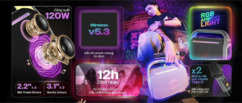 giá loa alpha works sonik 120