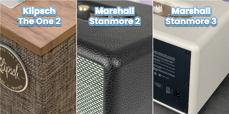 so sánh góc cạnh  của Klipsch The One 2 vs Marshall Stanmore 