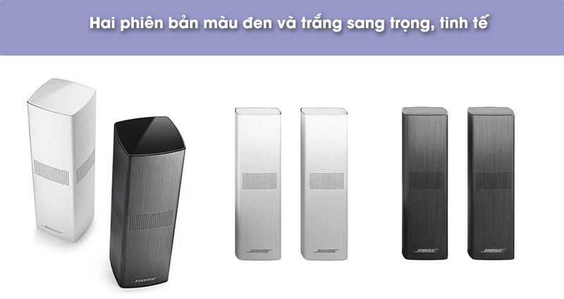 hai phien ban mau den va trang của loa bose surround 700