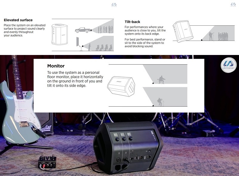 hướng dẫn cách đặt loa bose s1 pro+