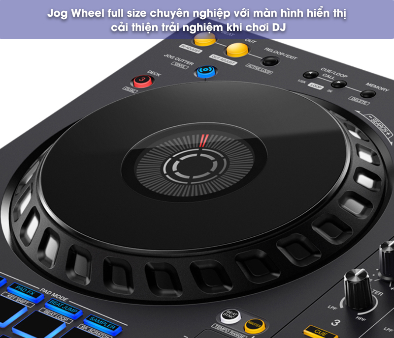 jog wheel của bàn dj pioneer ddj flx6 gt