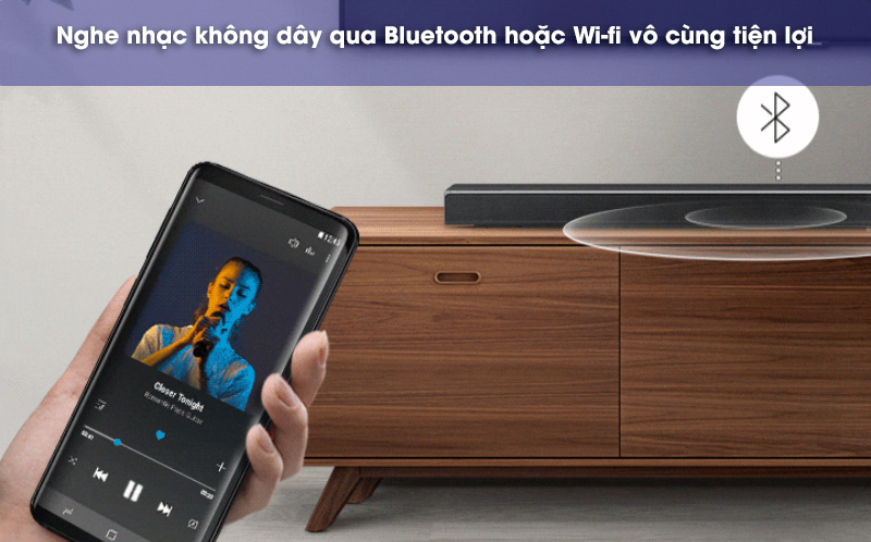 kết nối bluetooth loa hw-q70r