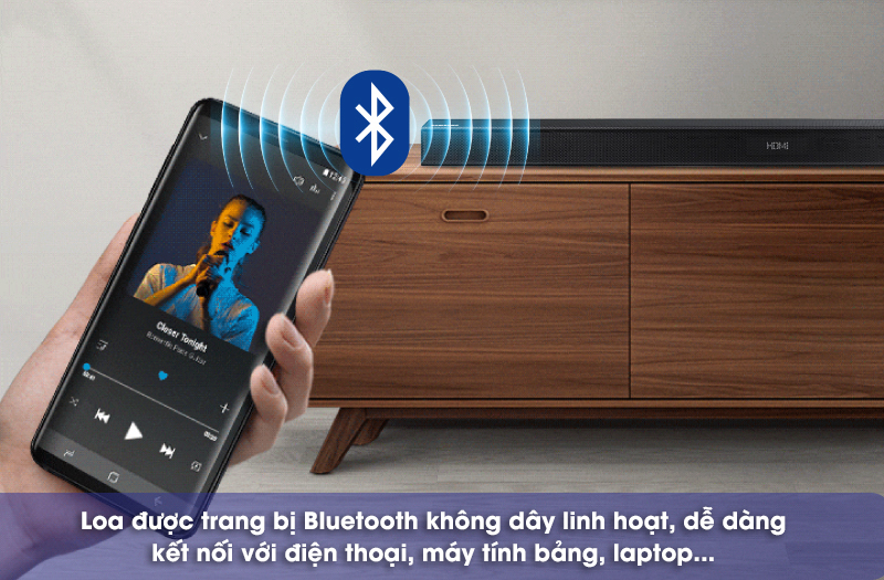 kết nối bluetooth từ soundbar