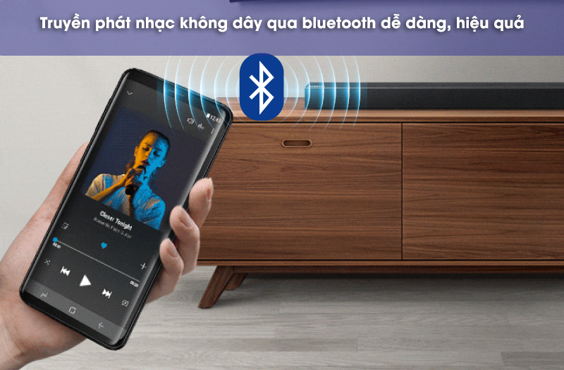 kết nối bluetooth với loa hw-r450