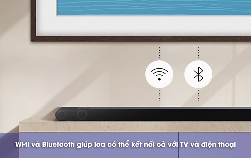 kết nối không dây trên loa thanh samsung hw-s819d