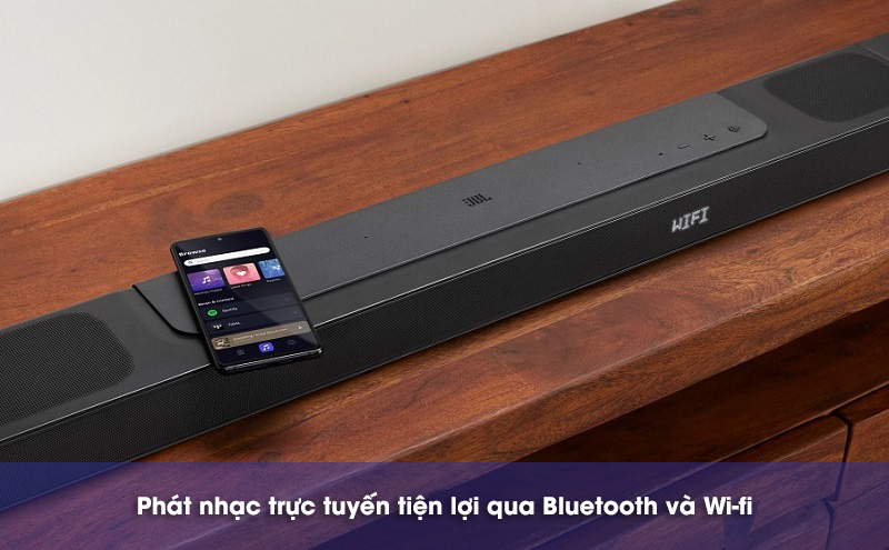 kết nối không dây với loa bar 800 mkii