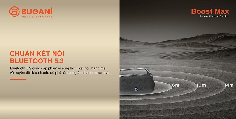 kết nối loa bugani boost max