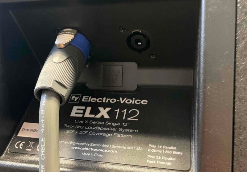 kết nối loa electro-voice elx112