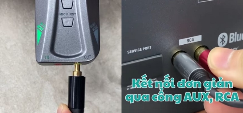 kết nối loa marshall với micro a1