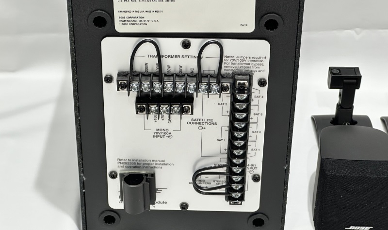 kết nối loa sub bose freespace 3 acoustic moduel