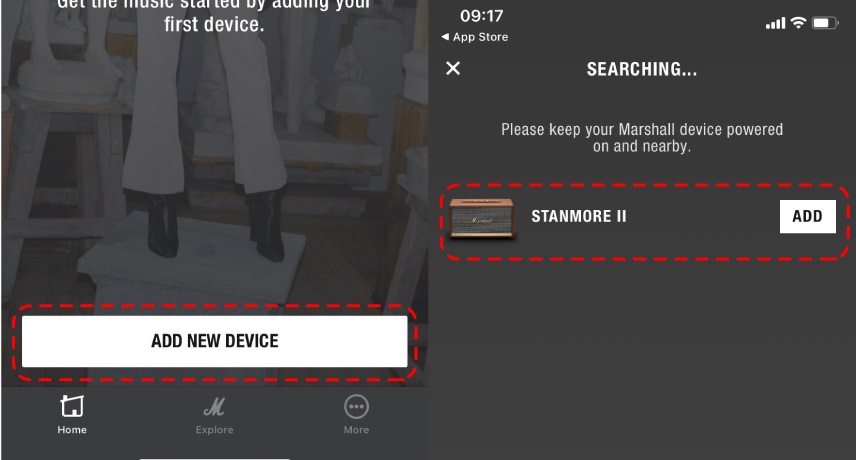 kết nối stanmore 2 với app
