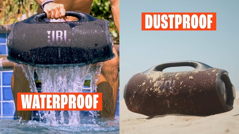 khả năng chống nước và bụi của boombox 4