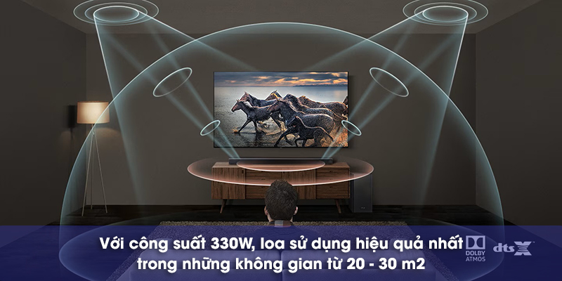 không gian hợp với loa hw-q70r