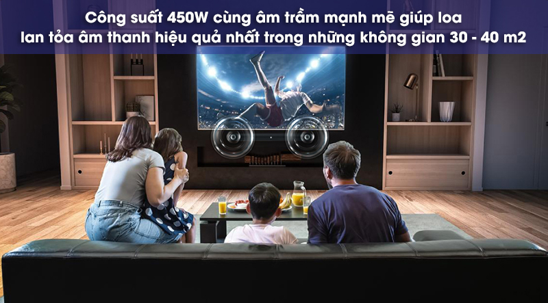 không gian hợp với loa jbl sb450