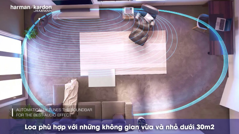 không gian thích hợp cho loa enchant 1100