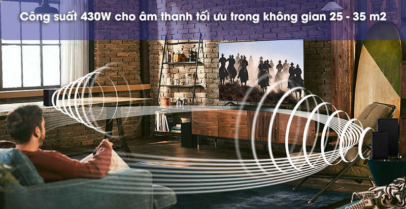 không gian tối ưu cho loa hw-a650