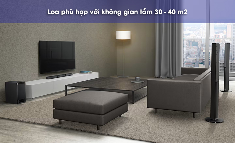 không gian với loa ht-rt40