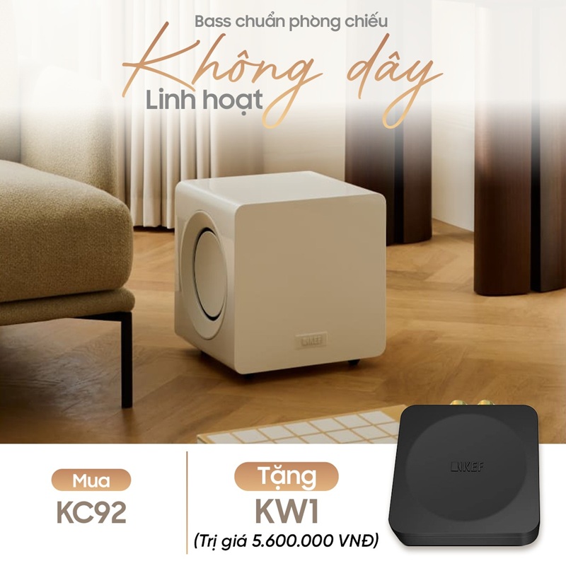 khuyến mại loa subwoofer KEF KC92