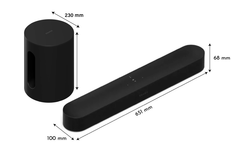 kích thước beam vs sub mini