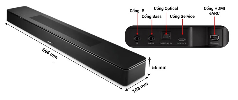 kích thước bose smart soundbar